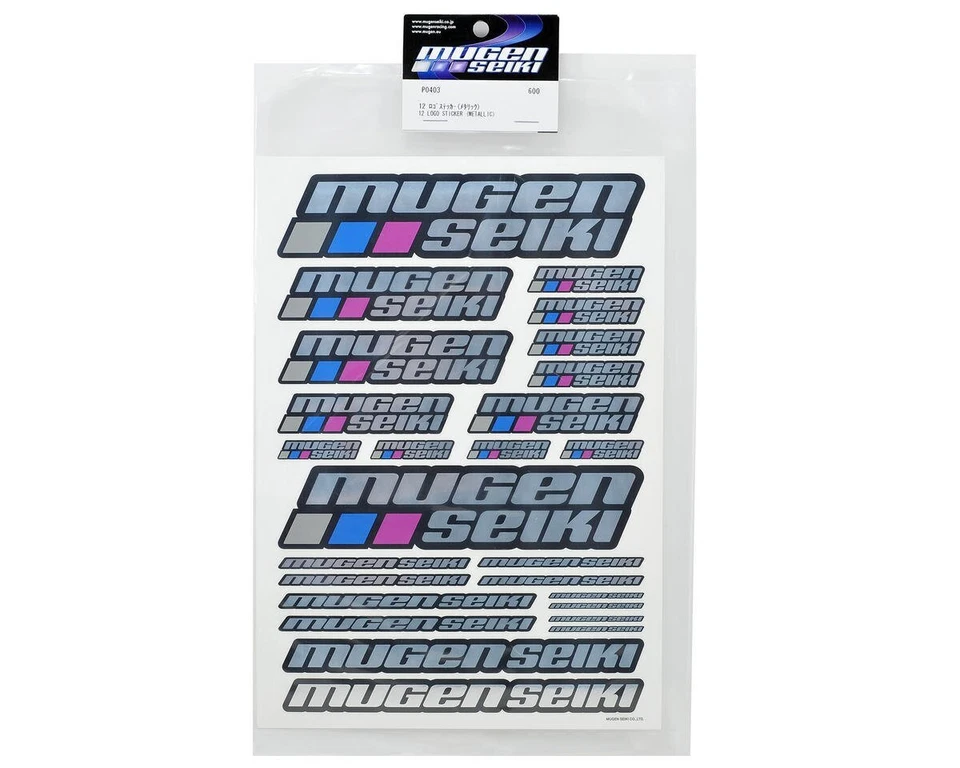 Mugen Seiki Logo Sticker 2012 metallic MUGP0403 MBX8R ECO, MRX6, MGT7, MTC-2, .. - Bild 2 von 2