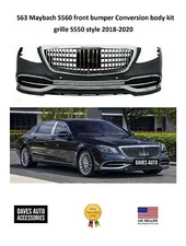 S63 Maybach S560 front bumper Conversion body kit grille S550 style 2018-2020