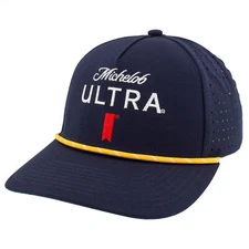 Michelob Ultra Logo Navy Colorway Rope Golf Club Hat Blue