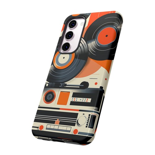 Impression designer disque vinyle rétro, étui robuste, pour iPhone et Samsung Galaxy - Photo 31/43