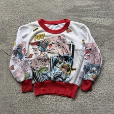 Vintage 80s DC Comics Batman Superman Sweatshirt Made In USA