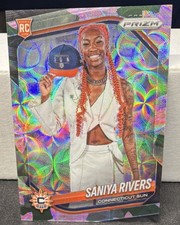 2025 Panini Prizm FOTL WNBA Saniya Rivers Rookie Prizm #150 Lotus Flower 1/3