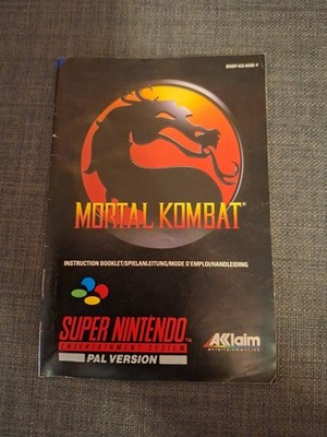 Mortal Kombat SNES Bedienungsanleitung