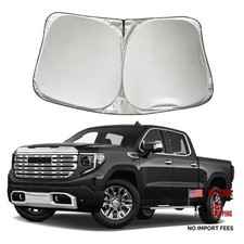 Car Windshield Sun Shade Sunshade Compatible with GMC Sierra 1500 2500 HD 3500