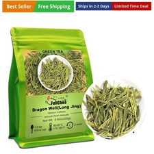 Longjing Tea - Dragonwell Tea - Chinese Green Tea Loose Leaf - Toasty Bean Ar...