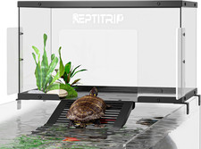 Turtle Basking Platform Dock - Stainless Steel Turtle Ramp, Non-Slip Surface -