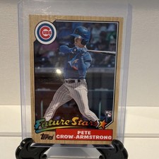 Topps 2022 Chicago Cubs Future Stars Rookie Pete Crow-Armstrong #12 Trading Card. rookie card picture