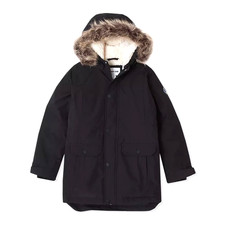 NWT Lands' End Kids Expedition Waterproof Winter Down Parka -BLACK MEDIUM 10-12