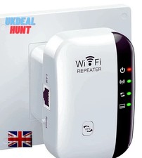 WiFi Signal Extender Range Repeater Booster Internet Amplifier 300Mbps UK Plug