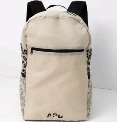 APL All-Purpose Packable Backpack Beige Polyester Leopard Accent 7.5L