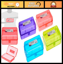 Plastic Snap-Close Pencil Boxes, Assorted Colors, 24-Pack, 2.5"x5.25"x8.25
