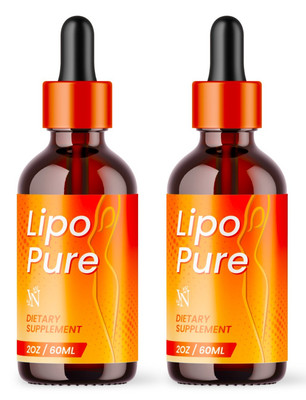 Lipo Pure Drops, Lipopure Weight Loss Drops Dietary Supplement Daily 2 pack