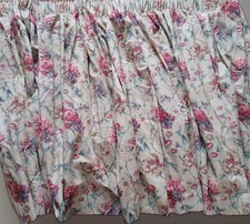1 pair of lined Sanderson "Abundance" floral curtains  47" long x 105" wide