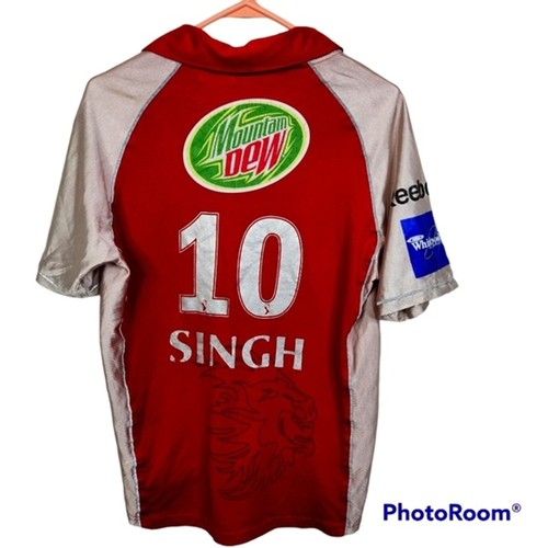 Maglia cricket uomo Reebok Punjab Kings IPL Singh taglia small - Foto 2 di 12