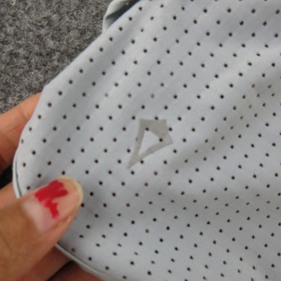 Ivivva by Lululemon Shorts Girls 12 Light Blue Perforated Back Zip Running - Image 3 of 4