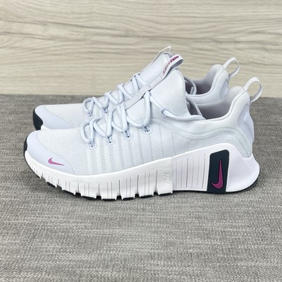 Nike Free Metcon 6 Football Grey Fuchsia Shoes FJ7126-004 Womens