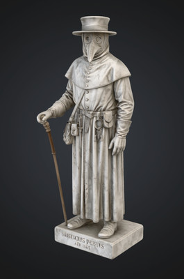 3D resin printed Plague Doctor Medicus Pestis