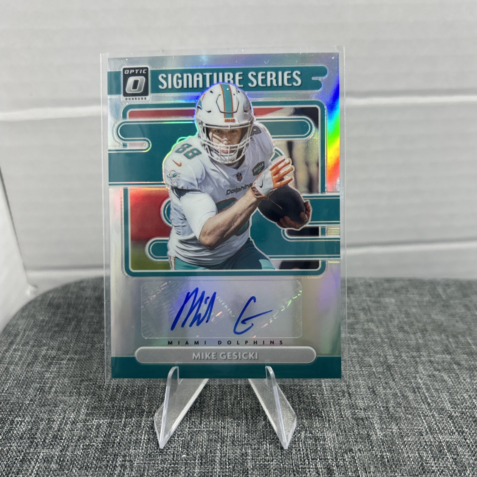 2021 Panini Donruss Optic Signature Series Holo Mike Gesicki #SS-MG Auto 0ym4