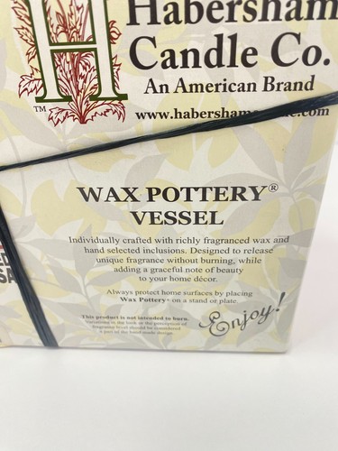 Habersham Candle Co Wax Pottery Vessel Butterfly Garden Flameless Candle Cedar - Picture 19 of 21
