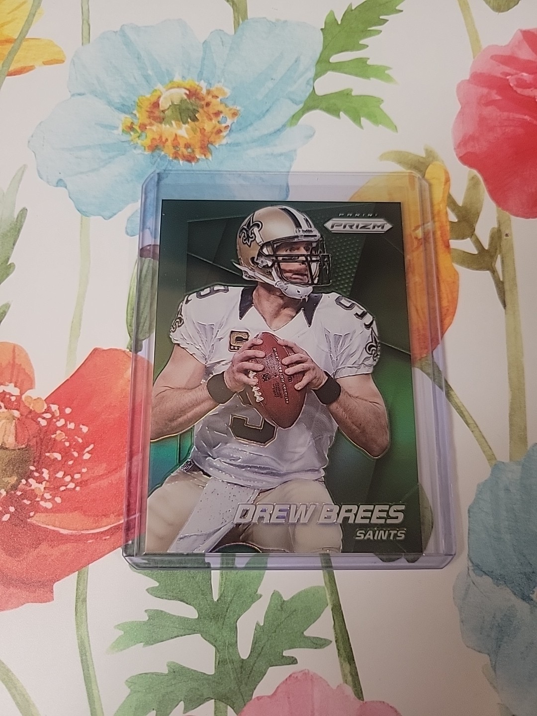 2014 Panini Prizm Drew Brees Green Refractor SP