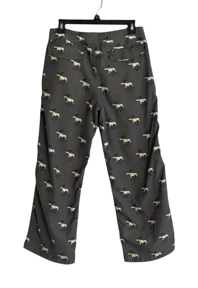 ABERCROMBIE FITCH Junior Girls/Boys Winter Moose Pajama Pants Size Large - Image 2 of 4