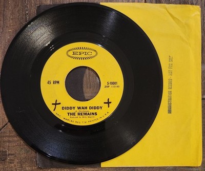 The Remains Diddy Wah Diddy / Once Before 45 Garage Rock 1966 Epic 5-10001 Demo