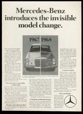1968 Mercedes-Benz 250S 250 S car photo vintage print ad