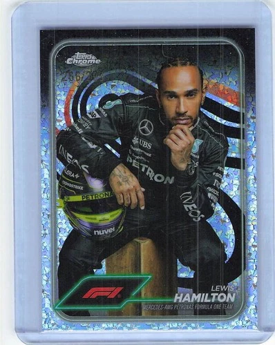 2024 Topps Chrome Formula 1 F1 Lewis Hamilton #6 Mini Diamond /299