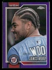 2026 Topps Chrome James Wood Image Variation SP Purple Refractor /75 #128 Nation