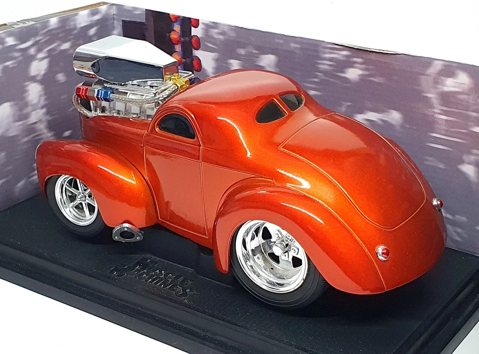 Muscle Machines 1/18 Scale 71166 - 1941 Willys Coupe - Met. Dk. Orange - Image 2 of 4