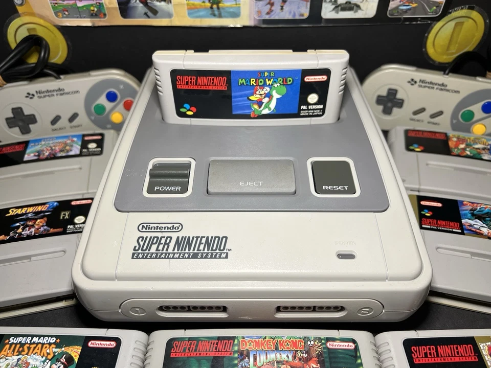 SUPER NINTENDO SNES || SET CONTROLLER SPIELE MARIO ZELDA SPIELEKONSOLE RETRO - Bild 2 von 4