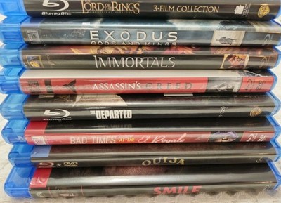 Lot Of 8 Blu-Ray s 10 MOVIES LOTR Set Bundle Action Fantasy Horror Thriller EUC