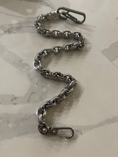 EDC Biker Wallet Chain, Heavy Duty Stainless Steel Fat Link Chain, 24-5/8   L 