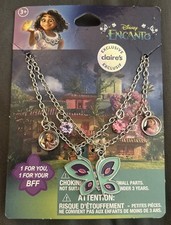 NEW Claire  s Disney ENCANTO BFF Butterfly Necklace Keep 1, Share 1- Set Of 2 