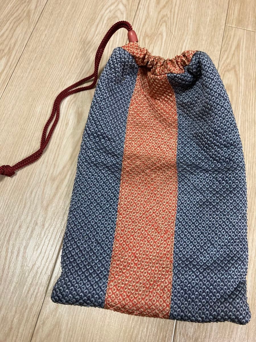 Japanese pattern drawstring pouch accessory case … - image 5