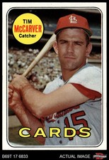 1969 Topps #475 Tim McCarver Cardinals 8 - NM/MT