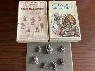 Vintage Rare Citadel Minitures Chaos Marauders by Bryan Ansell’s Set CP1 CIB