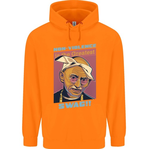 Gandhi Parody Gangsta Rap Music Hip Hop Childrens Kids Hoodie - Picture 16 of 39