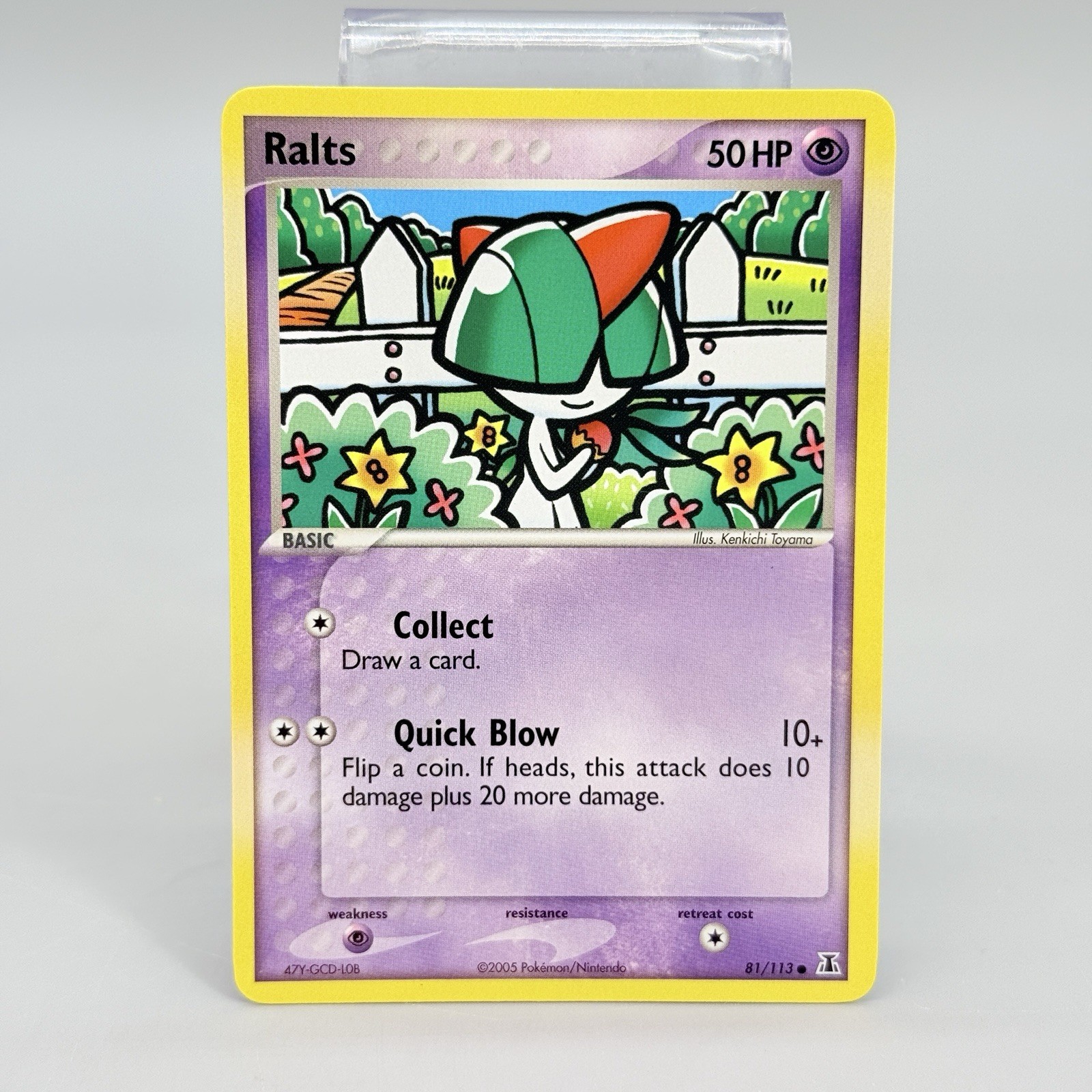Pokemon Ralts Delta Species 81/113 Common Normal Vintage Card NM