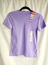 Light Purple Cat Jack V-Neck Short Sleeved T-Shirt with Pocket Size 6/7