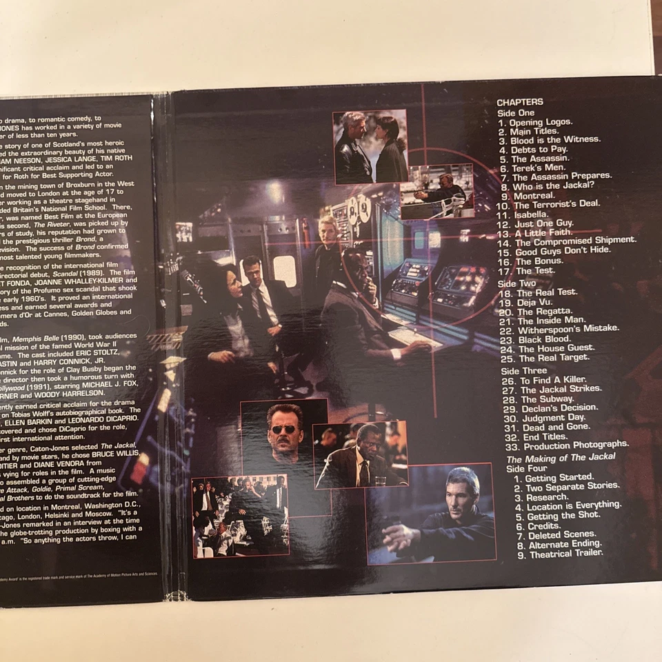The Jackal (1997, Laserdisc, 46156) Signature Collection Bruce Willis Foto 4 de 4