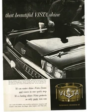 1959 Simoniz Vista Car Wax '59 Ford Fairlane Vintage Print Ad