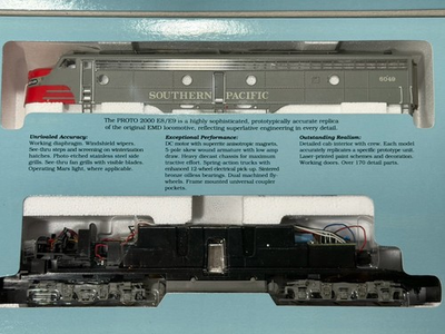 #ad Vintage NOS Proto 2000 E8 9 Locomotive Southern Pacific #6049 HO Unopened NIB $129.00