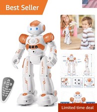 Programmable Smart RC Robot with LED Lights for Kids - Age 3-8 Birthday Gift