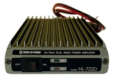 Tokyo Hy-Power HL-722D Dual Band 2m 70cm Power Amplifier 13.8V Tested Working