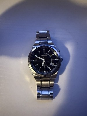 SEIKO KINETIC 100M 5M62-0BM8 WRIST WATCH 40mm 
