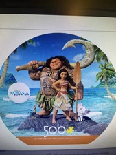 Ceaco - Disney Round - Moana Round - 500 Piece Jigsaw Puzzle  Complete