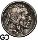1920-D Buffalo Nickel, Key Date Denver Issue, Full Horn, Choice XF++