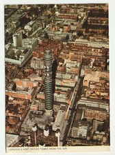 vintage 1975 Postcard, Post office Tower London