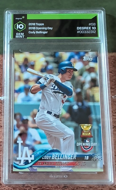 2018 Topps Opening Day - Cody Bellinger #58 Graded 10